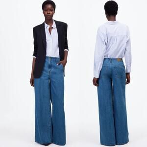 NEW Madewell Women's Wide Sweep Denim Jeans Size 27 Java Wash Preppy